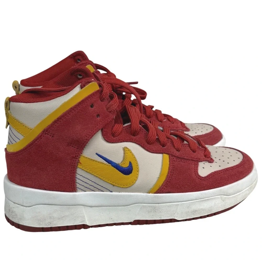 Nike‎ Dunk High Up Cinnabar Red Sail Yellow Womens Size 8 DH3718-600 Mens 6.5